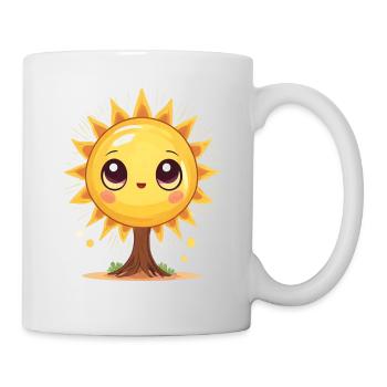 Sonne passend zum Sommer - Tasse - Weiß - Rechts