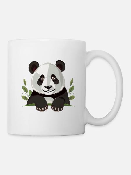 Großer Panda - Tasse - Weiß