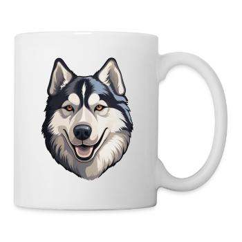Husky sibérien - Mug blanc - blanc - Droite