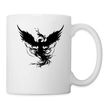 Phénix noir mystique - Mug blanc - blanc - Droite