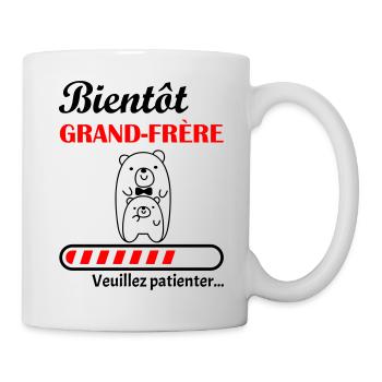Bientôt Grand-Frère, annonce grossesse, bro - Mug blanc - blanc - Droite