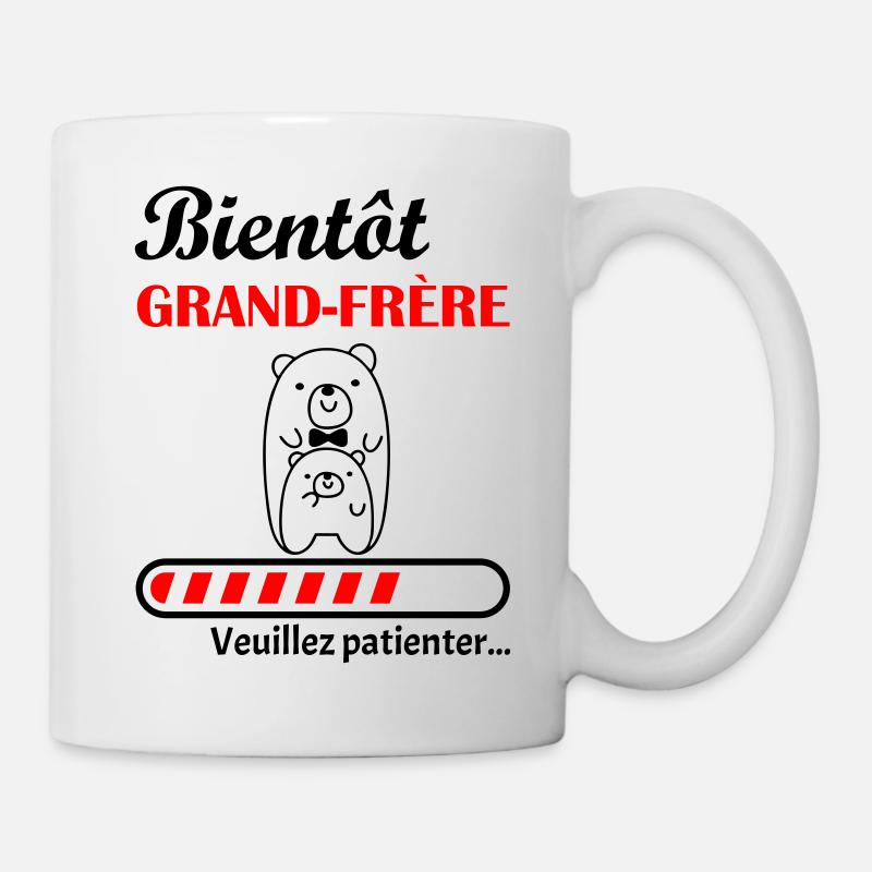 Bientôt Grand-Frère, annonce grossesse, bro - Mug blanc - blanc