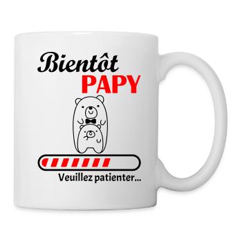 Bientôt Papy, futur grand-père, annonce grossesse - Mug blanc - blanc - Droite