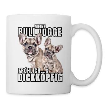 Mon BOULEDOGUE chien joyeux et têtu CHIENS - Mug blanc - blanc - Droite