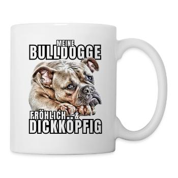 Mon BOULEDOGUE chien joyeux et têtu CHIENS - Mug blanc - blanc - Droite