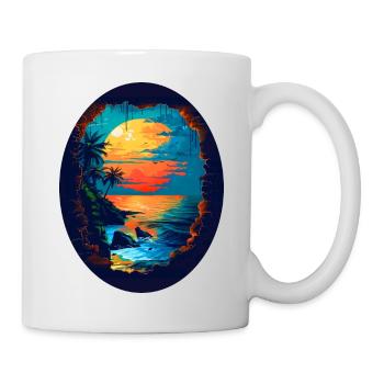 Karibik Flair - Tasse - Weiß - Rechts