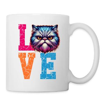 Grumpy love cat - Tasse - Weiß - Rechts