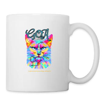 Goa Cat: LSD Adventure T-Shirt - Mug - white - Right