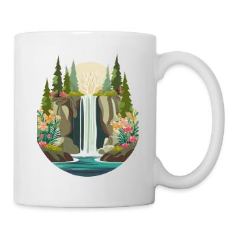 Cascade - Mug blanc - blanc - Droite