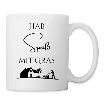 Geschenk für Gartenfans Gartenfreunde Geburtstag - Tasse - Weiß - Rechts