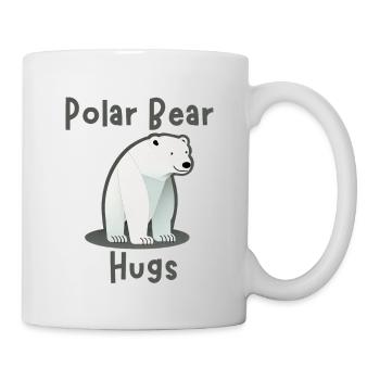 Polar Bear Hugs - Eisbär - Tasse - Weiß - Rechts