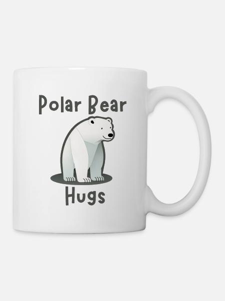 Câlins d’ours polaires - Eisbär - Mug blanc - blanc
