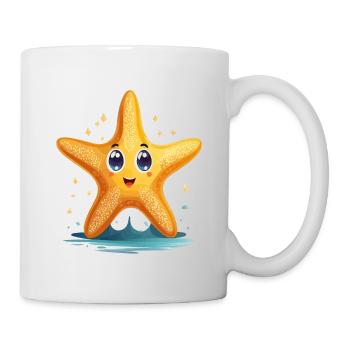 Seestern - Tasse - Weiß - Rechts