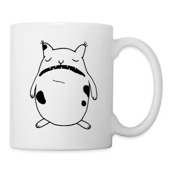 Chat agacé - Mug blanc - blanc - Droite