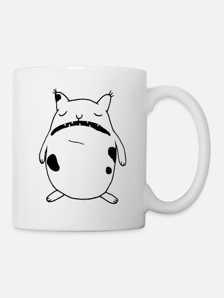 Genervte Katze - Tasse - Weiß