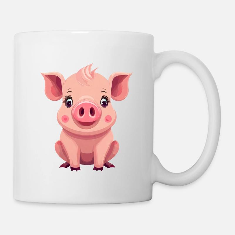 Schwein - Tasse - Weiß