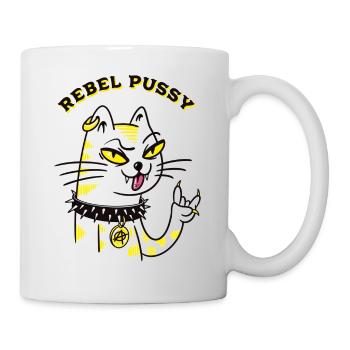 Rebel Cat ! - Mug blanc - blanc - Droite
