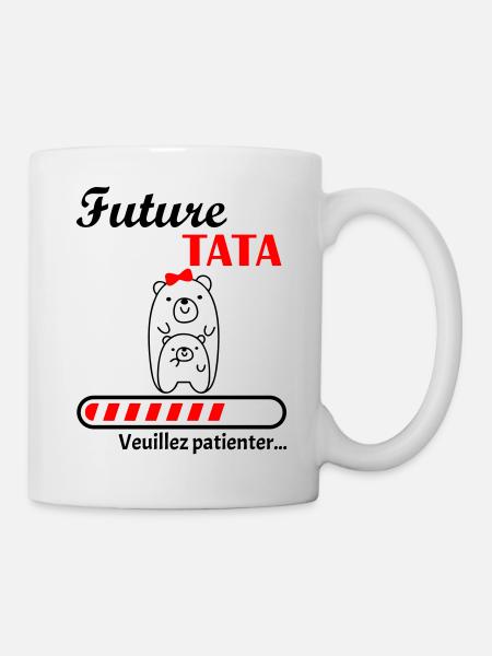 Future Tata, future tante, annonce grossesse - Mug blanc - blanc