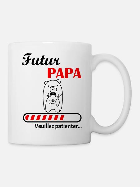 Futur Papa, futur père, annonce grossesse - Mug blanc - blanc