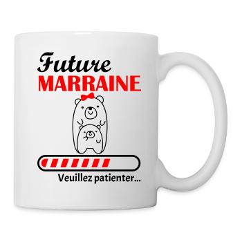 Future Marraine, annonce grossesse - Mug blanc - blanc - Droite