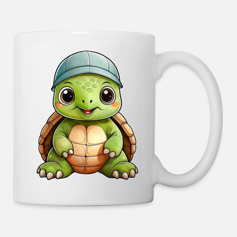 Kleine Schildkröte - Tasse - Weiß