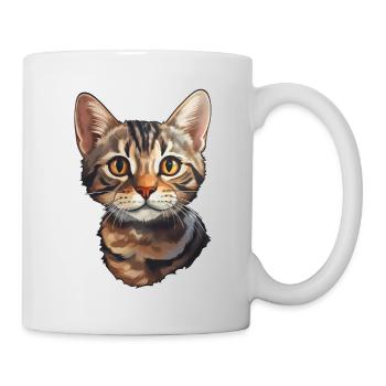 British Shorthair Cat Head - Mug - white - Right