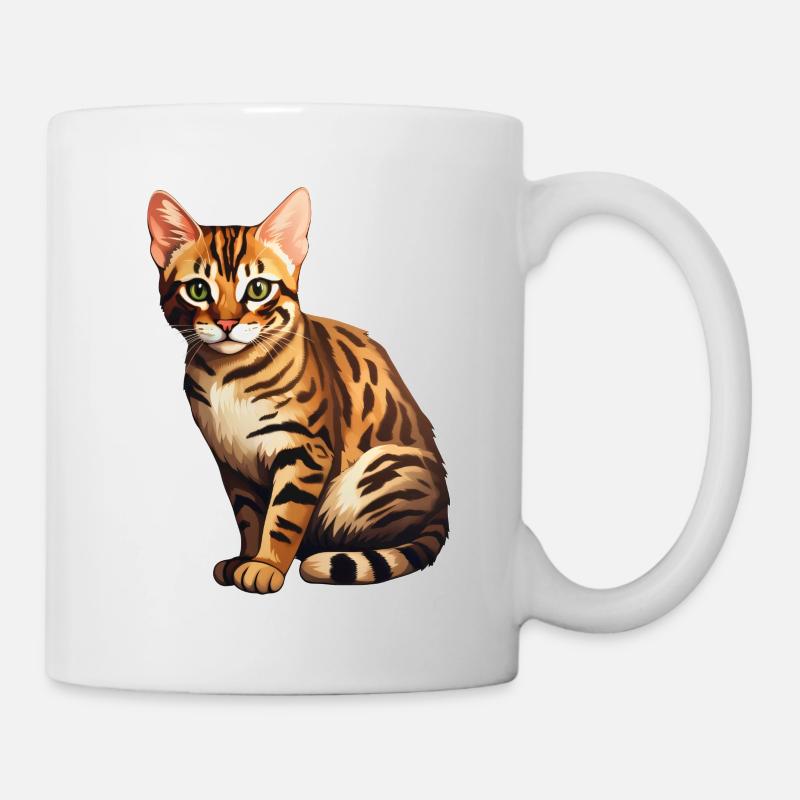 Chat du Bengale - Mug blanc - blanc