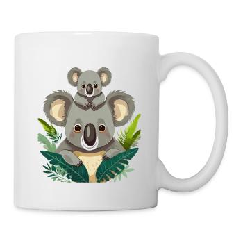 Niedlicher Koala im Urwald - Tasse - Weiß - Rechts