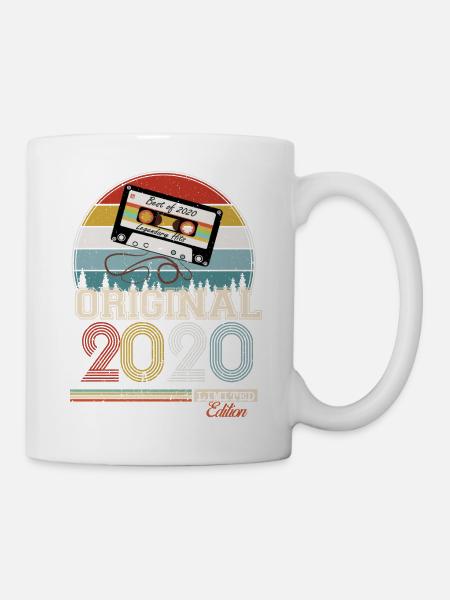 Stilvolles Retro-Geschenk: 2020 Vintage - Tasse - Weiß