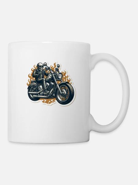 Motorrad clup - Tasse - Weiß