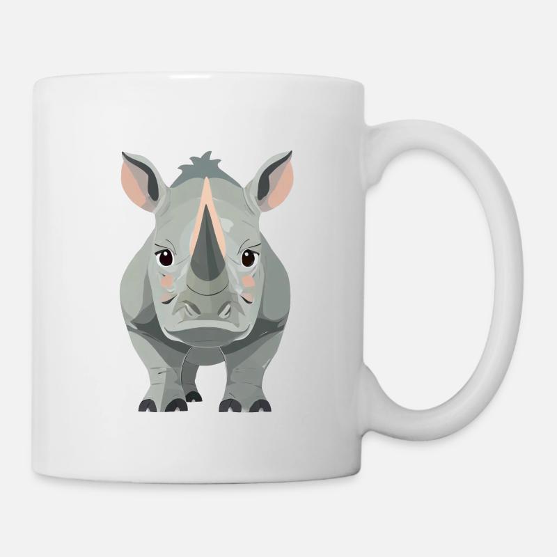Nashorn - Tasse - Weiß