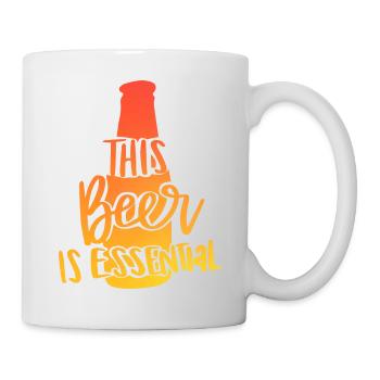 This Beer Is Essential - Tasse - Weiß - Rechts