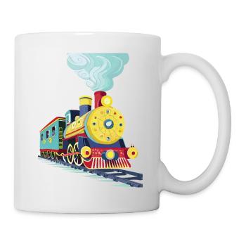 A cute locomotive - Mug - white - Right