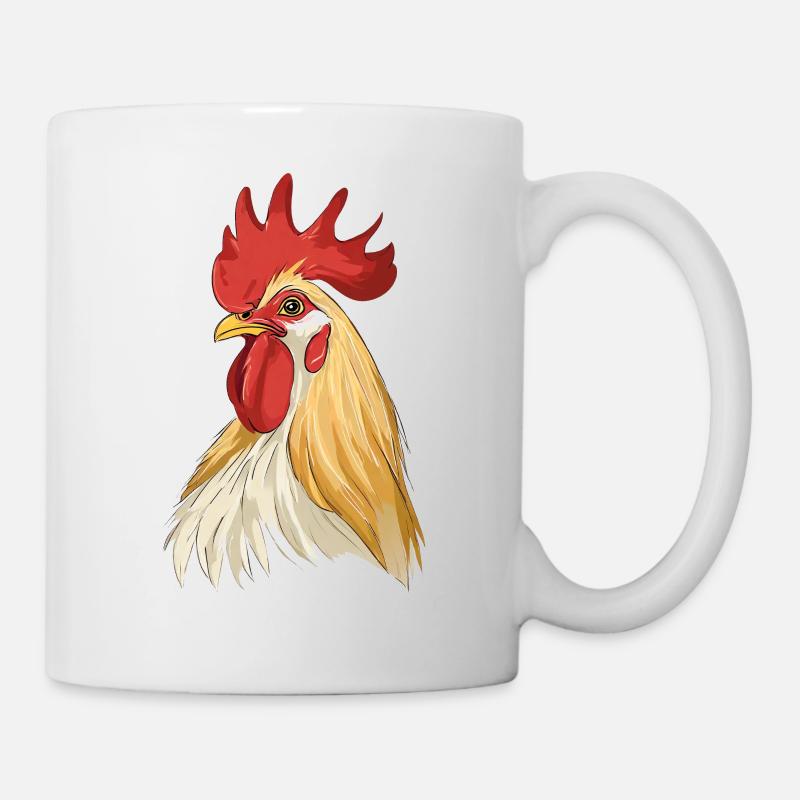 Hahn - Tasse - Weiß