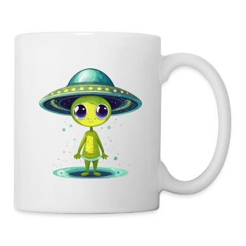 Alien - Tasse - Weiß - Rechts