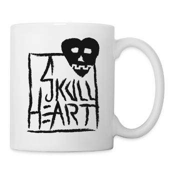 SkullHeart Logo Square Black - Tasse - Weiß - Rechts