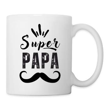 Super Papa, design pour papa -Cadeau à offrir - Mug blanc - blanc - Droite