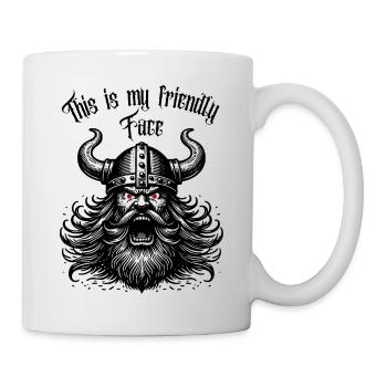 This is my friendly Face - Tasse - Weiß - Rechts