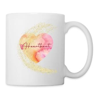 Heartbeat - Tasse - Weiß - Rechts
