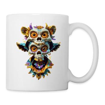 Tierschädel Totem - Tasse - Weiß - Rechts