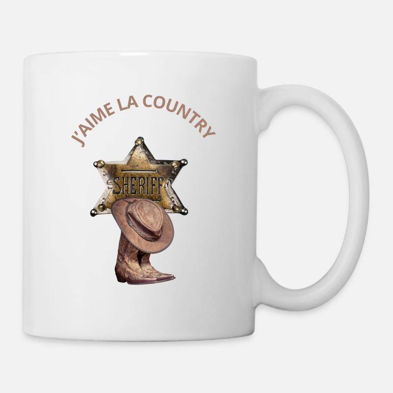 J’aime la country - Mug blanc - blanc