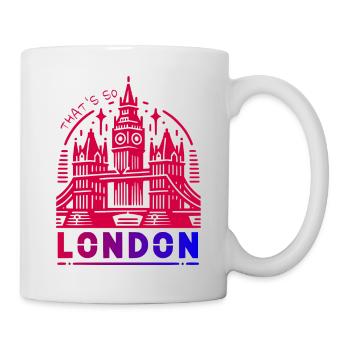 London UK Big Ben Reisen Urlaub travel trip - Tasse - Weiß - Rechts
