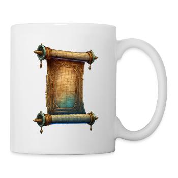 Rouleau ancien - Mug blanc - blanc - Droite