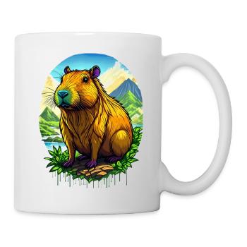 Capybara or capybara - Mug - white - Right