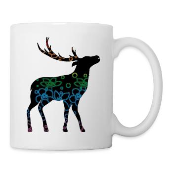 Cerf - Mug blanc - blanc - Droite