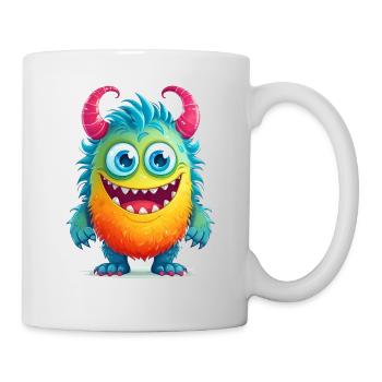 Niedliches Monster - Tasse - Weiß - Rechts