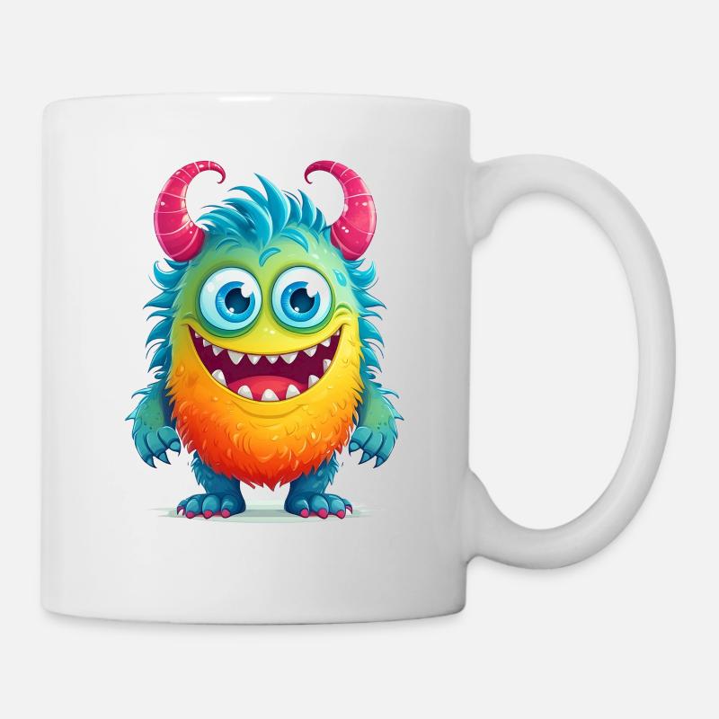 Niedliches Monster - Tasse - Weiß