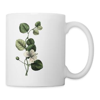 Buchstabe B Grün Botanisch - Tasse - Weiß - Rechts