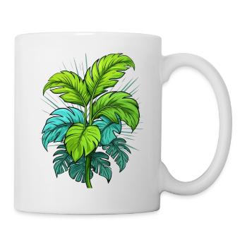 Tropical Leaves - Mug - white - Right