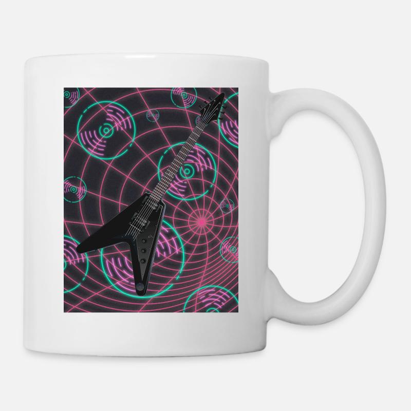 Gitarren - Tasse - Weiß
